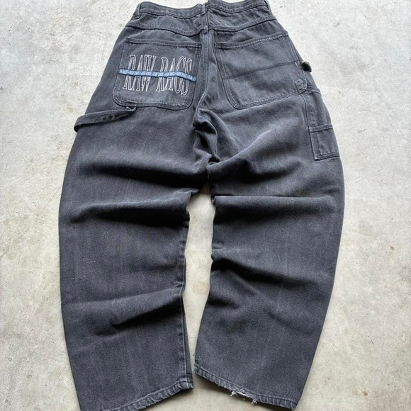 The Unbranded Brand Other - Vintage raw rags 90's straight leg carpenter pants